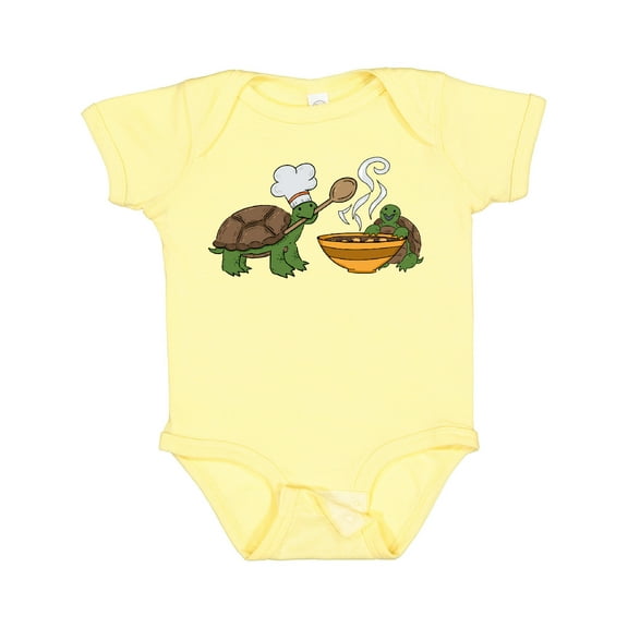 Inktastic Cute Turtle Chefs Making Soup Boys or Girls Baby Bodysuit