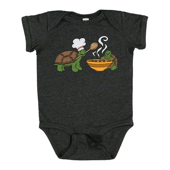 Inktastic Cute Turtle Chefs Making Soup Boys or Girls Baby Bodysuit