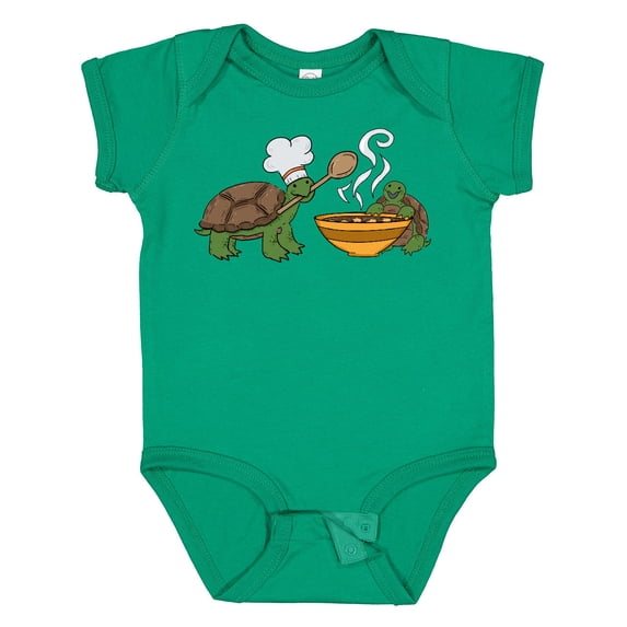 Inktastic Cute Turtle Chefs Making Soup Boys or Girls Baby Bodysuit