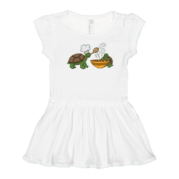 Inktastic Cute Turtle Chefs Making Soup Girls Toddler Dress