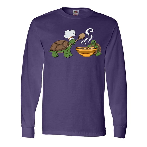 Inktastic Cute Turtle Chefs Making Soup Long Sleeve T-Shirt