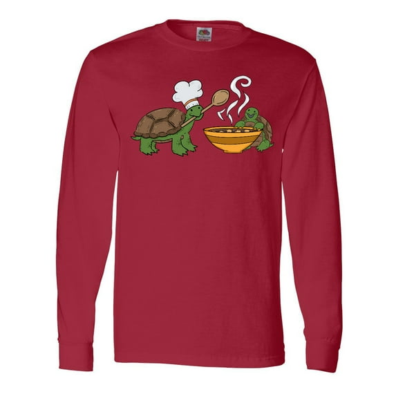 Inktastic Cute Turtle Chefs Making Soup Long Sleeve T-Shirt