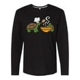 thumbnail image 1 of Inktastic Cute Turtle Chefs Making Soup Long Sleeve T-Shirt, 1 of 5