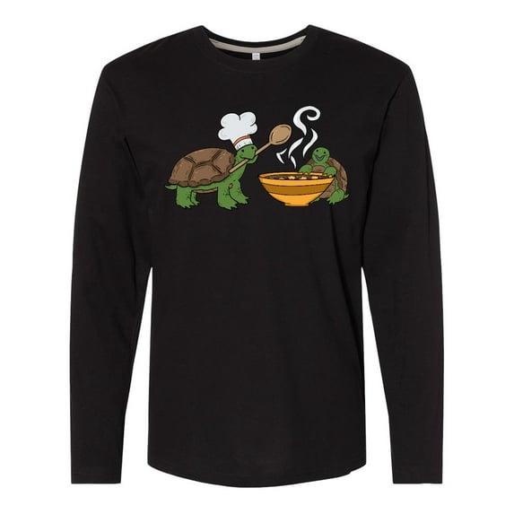 Inktastic Cute Turtle Chefs Making Soup Long Sleeve T-Shirt