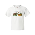 thumbnail image 1 of Inktastic Cute Turtle Chefs Making Soup Youth T-Shirt, 1 of 5