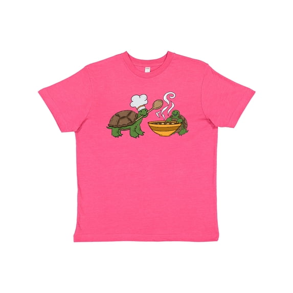 Inktastic Cute Turtle Chefs Making Soup Youth T-Shirt