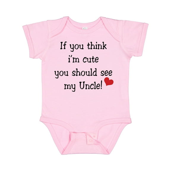 Inktastic Cute Uncle Boys or Girls Baby Bodysuit