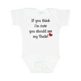 thumbnail image 1 of Inktastic Cute Uncle Boys or Girls Baby Bodysuit, 1 of 5