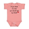 thumbnail image 1 of Inktastic Cute Uncle Boys or Girls Baby Bodysuit, 1 of 5