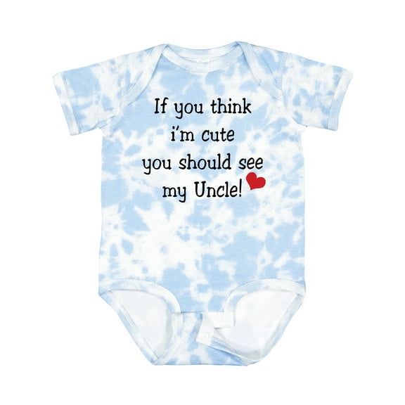 Inktastic Cute Uncle Boys or Girls Baby Bodysuit