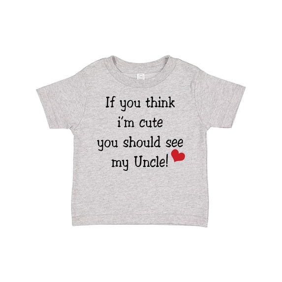 Inktastic Cute Uncle Boys or Girls Toddler T-Shirt