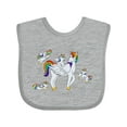 thumbnail image 1 of Inktastic Cute Unicorn Family Boys or Girls Baby Bib, 1 of 4
