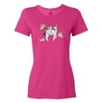 thumbnail image 1 of Inktastic Cute Unicorn Family Women's T-Shirt, 1 of 5