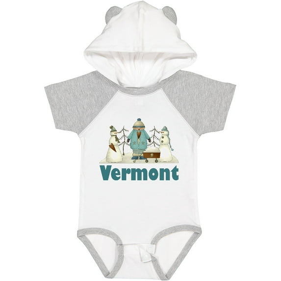 Inktastic Cute Vermont Snow Kids Boys or Girls Baby Bodysuit