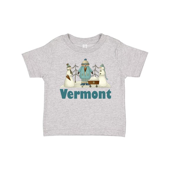 Inktastic Cute Vermont Snow Kids Boys or Girls Toddler T-Shirt