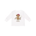 thumbnail image 1 of Inktastic Cute Volleyball Girl Monkey Girls Long Sleeve Toddler T-Shirt, 1 of 5
