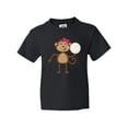 thumbnail image 1 of Inktastic Cute Volleyball Girl Monkey Youth T-Shirt, 1 of 5