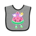 thumbnail image 1 of Inktastic Cute Watermelon with Sunglasses Boys or Girls Baby Bib, 1 of 4