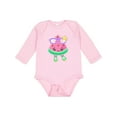 thumbnail image 1 of Inktastic Cute Watermelon with Sunglasses Boys or Girls Long Sleeve Baby Bodysuit, 1 of 5