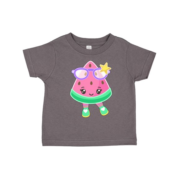 Inktastic Cute Watermelon with Sunglasses Boys or Girls Toddler T-Shirt