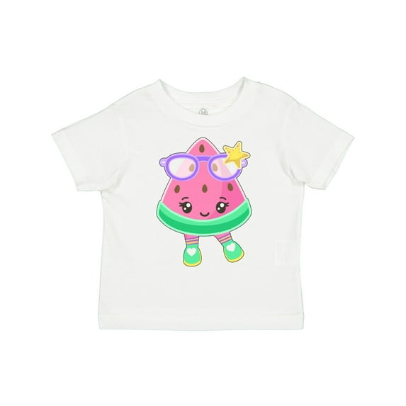 Inktastic Cute Watermelon with Sunglasses Boys or Girls Toddler T-Shirt