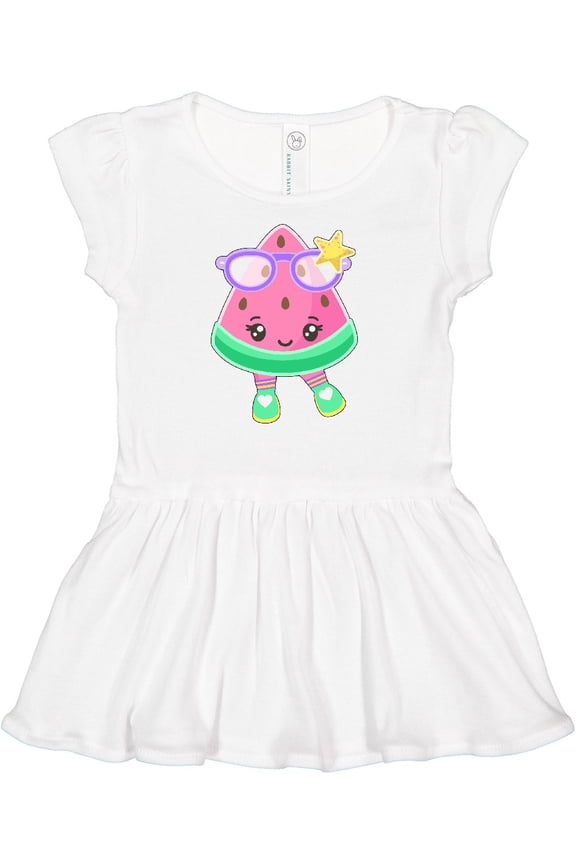 Cute Watermelon with Sunglasses Girls Baby Dress