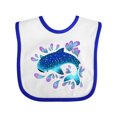 thumbnail image 1 of Inktastic Cute Whale Shark Boys or Girls Baby Bib, 1 of 4