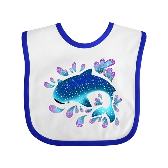 Inktastic Cute Whale Shark Boys or Girls Baby Bib