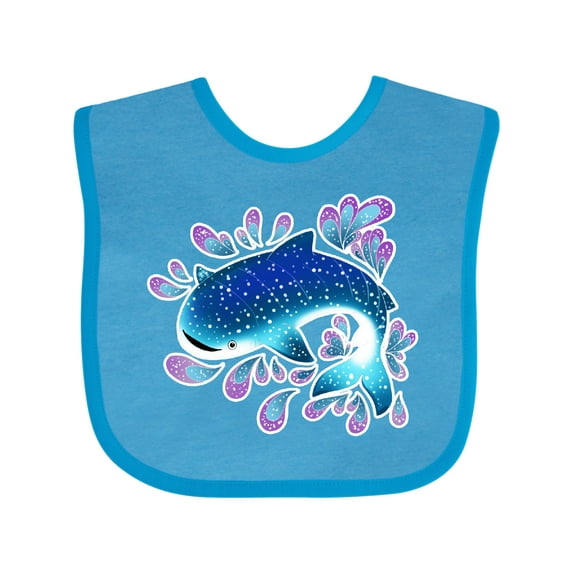 Inktastic Cute Whale Shark Boys or Girls Baby Bib