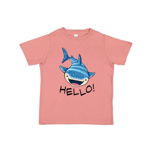 Inktastic Cute Whale Shark Says Hello Boys or Girls Toddler T-Shirt