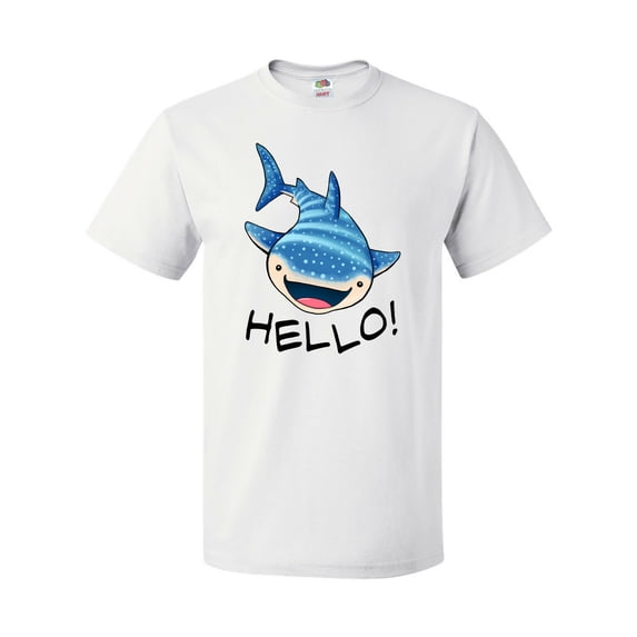 Inktastic Cute Whale Shark Says Hello T-Shirt