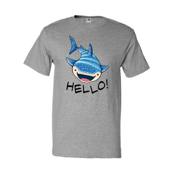 Inktastic Cute Whale Shark Says Hello T-Shirt