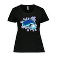 thumbnail image 1 of Inktastic Cute Whale Shark Women's Plus Size T-Shirt, 1 of 5