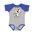 thumbnail image 1 of Inktastic Cute White Holstein Cow with Brown Spots Boys or Girls Baby Bodysuit, 1 of 5