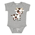 thumbnail image 1 of Inktastic Cute White Holstein Cow with Brown Spots Boys or Girls Baby Bodysuit, 1 of 5