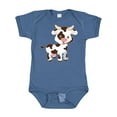 thumbnail image 1 of Inktastic Cute White Holstein Cow with Brown Spots Boys or Girls Baby Bodysuit, 1 of 5