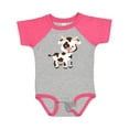 thumbnail image 1 of Inktastic Cute White Holstein Cow with Brown Spots Boys or Girls Baby Bodysuit, 1 of 5