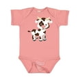 thumbnail image 1 of Inktastic Cute White Holstein Cow with Brown Spots Boys or Girls Baby Bodysuit, 1 of 5