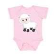 thumbnail image 1 of Inktastic Cute White Lamb Boys or Girls Baby Bodysuit, 1 of 5