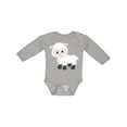 thumbnail image 1 of Inktastic Cute White Lamb Boys or Girls Long Sleeve Baby Bodysuit, 1 of 5
