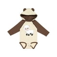 thumbnail image 1 of Inktastic Cute White Lamb Boys or Girls Long Sleeve Baby Bodysuit, 1 of 5