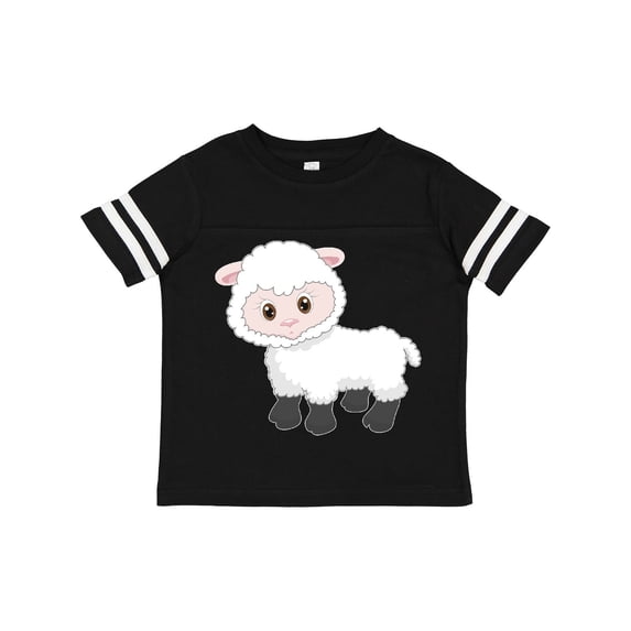 Inktastic Cute White Lamb Boys or Girls Toddler T-Shirt