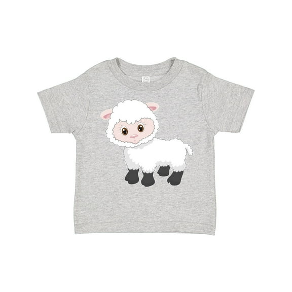 Inktastic Cute White Lamb Boys or Girls Toddler T-Shirt