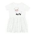 thumbnail image 1 of Inktastic Cute White Lamb Girls Toddler Dress, 1 of 5