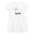 thumbnail image 1 of Inktastic Cute White Lamb Girls Toddler Dress, 1 of 5