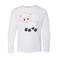 thumbnail image 1 of Inktastic Cute White Lamb Long Sleeve Youth T-Shirt, 1 of 5