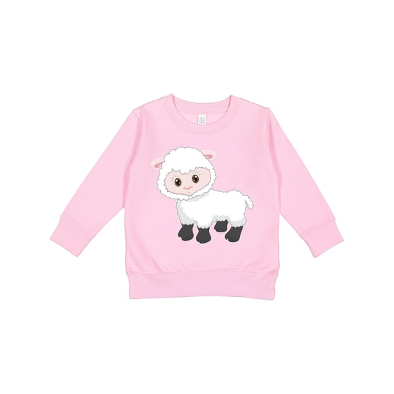 Inktastic Cute White Lamb Toddler Sweatshirt