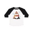 thumbnail image 1 of Inktastic Cute Winter Penguin in Hat and Scarf with Snowflakes Boys or Girls Toddler T-Shirt, 1 of 5