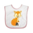 thumbnail image 1 of Inktastic Cute Woodland Animal Fox Boys or Girls Baby Bib, 1 of 4