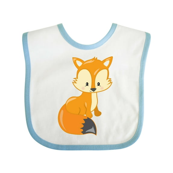 Inktastic Cute Woodland Animal Fox Boys or Girls Baby Bib